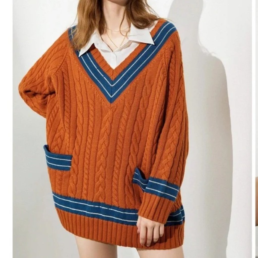 J.Ing Ollie Colorblock Cable Knit Sweater — image 6 of 8